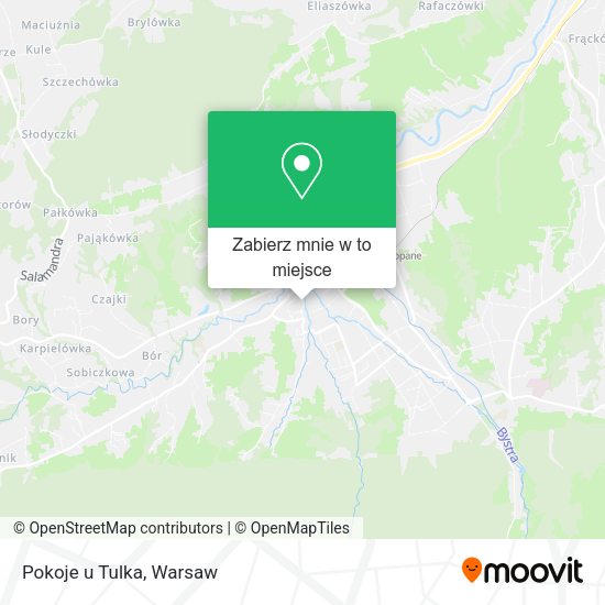 Mapa Pokoje u Tulka