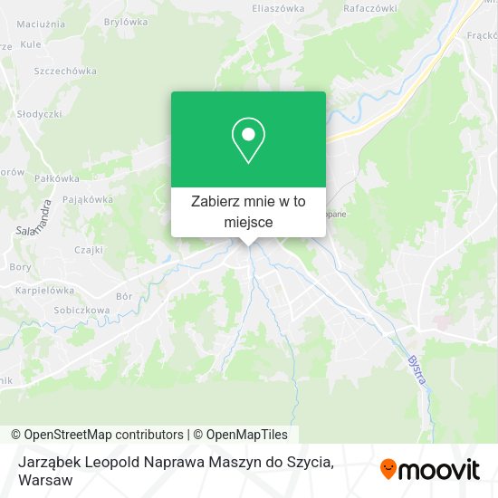 Mapa Jarząbek Leopold Naprawa Maszyn do Szycia