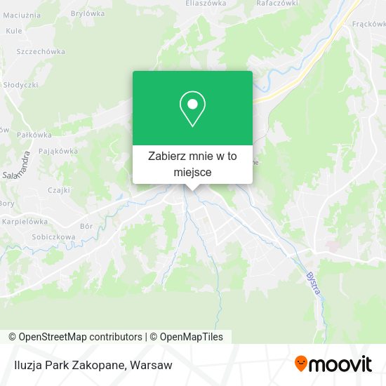 Mapa Iluzja Park Zakopane