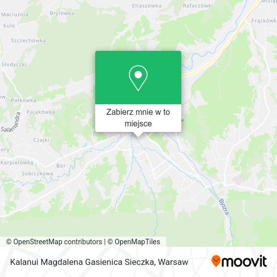 Mapa Kalanui Magdalena Gasienica Sieczka