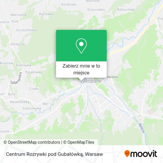 Mapa Centrum Rozrywki pod Gubałówką