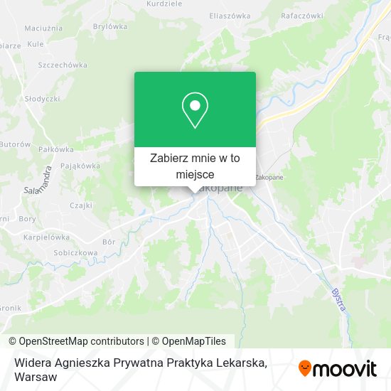 Mapa Widera Agnieszka Prywatna Praktyka Lekarska