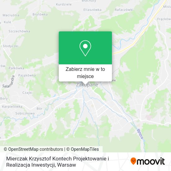 Mapa Mierczak Krzysztof Kontech Projektowanie i Realizacja Inwestycji