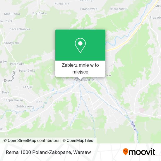 Mapa Rema 1000 Poland-Zakopane