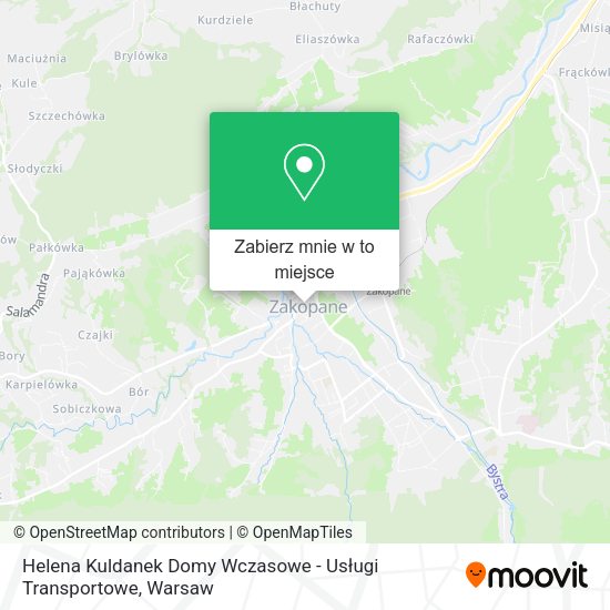 Mapa Helena Kuldanek Domy Wczasowe - Usługi Transportowe