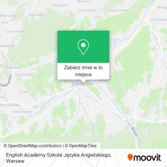 Mapa English Academy Szkoła Języka Angielskiego