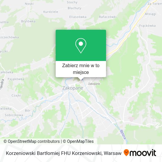 Mapa Korzeniowski Bartłomiej FHU Korzeniowski