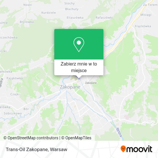 Mapa Trans-Oil Zakopane