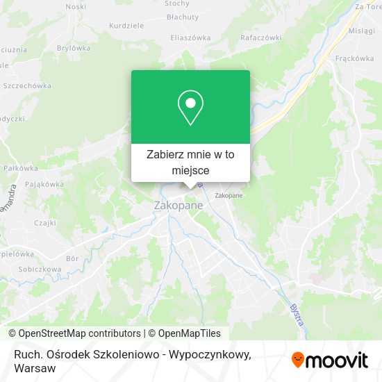 Mapa Ruch. Ośrodek Szkoleniowo - Wypoczynkowy