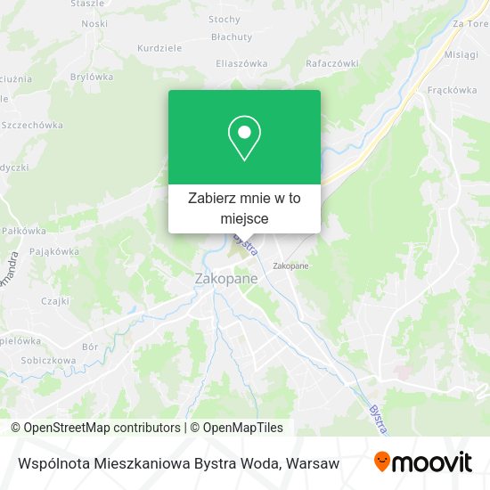 Mapa Wspólnota Mieszkaniowa Bystra Woda