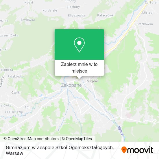 Mapa Gimnazjum w Zespole Szkół Ogólnokształcących