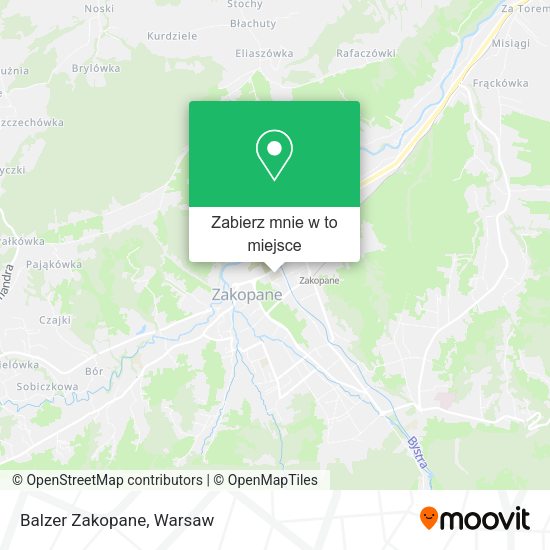 Mapa Balzer Zakopane