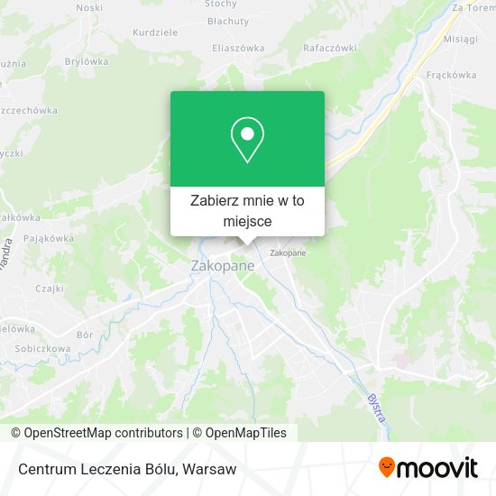 Mapa Centrum Leczenia Bólu