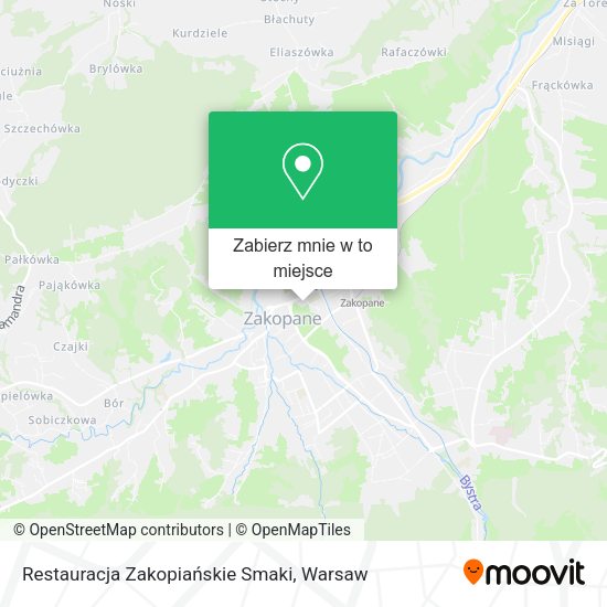 Mapa Restauracja Zakopiańskie Smaki