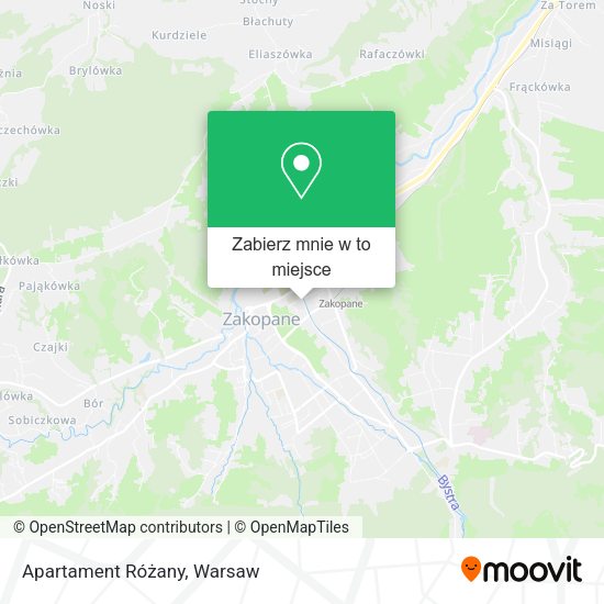 Mapa Apartament Różany