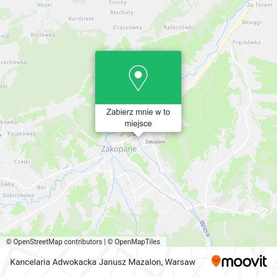 Mapa Kancelaria Adwokacka Janusz Mazalon