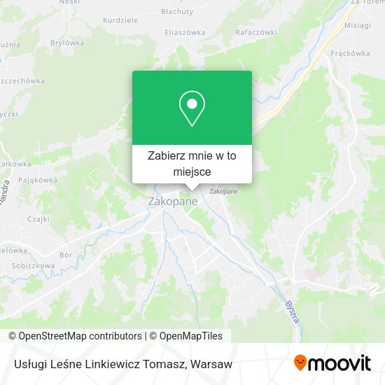 Mapa Usługi Leśne Linkiewicz Tomasz