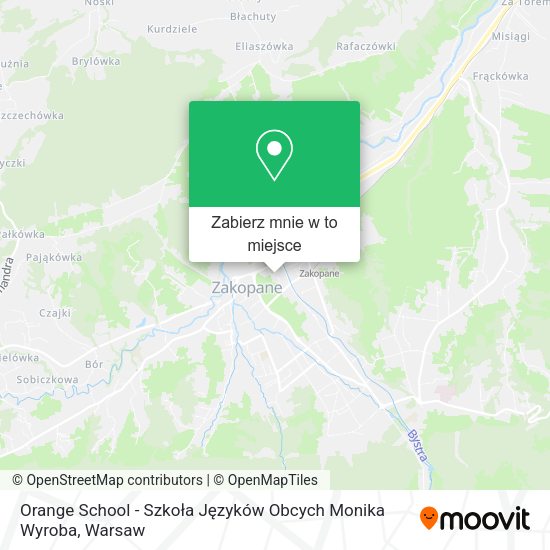 Mapa Orange School - Szkoła Języków Obcych Monika Wyroba