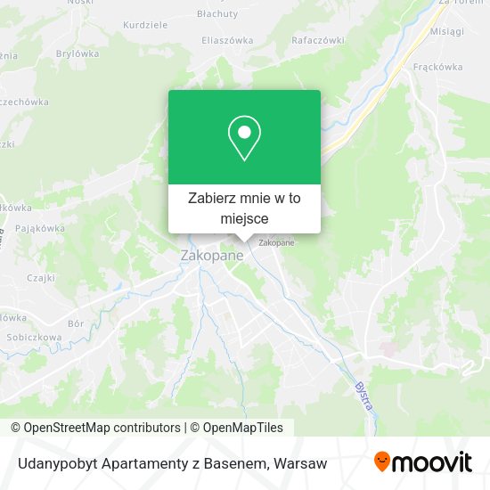 Mapa Udanypobyt Apartamenty z Basenem