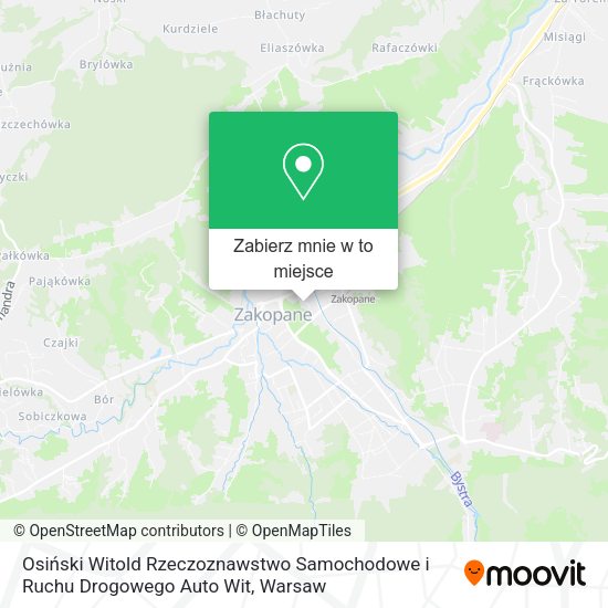 Mapa Osiński Witold Rzeczoznawstwo Samochodowe i Ruchu Drogowego Auto Wit