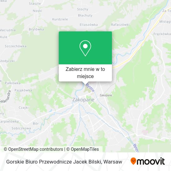 Mapa Gorskie Biuro Przewodnicze Jacek Bilski