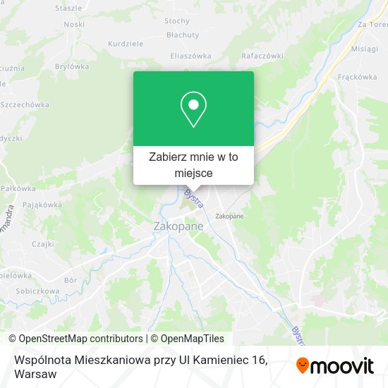 Mapa Wspólnota Mieszkaniowa przy Ul Kamieniec 16