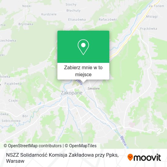 Mapa NSZZ Solidarność Komisja Zakładowa przy Ppks