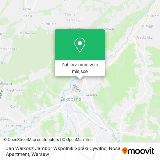 Mapa Jan Walkosz Jambor Wspólnik Spółki Cywilnej Nosal Apartment