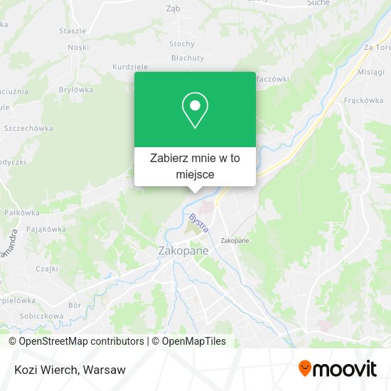 Mapa Kozi Wierch