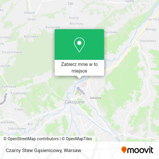 Mapa Czarny Staw Gąsienicowy