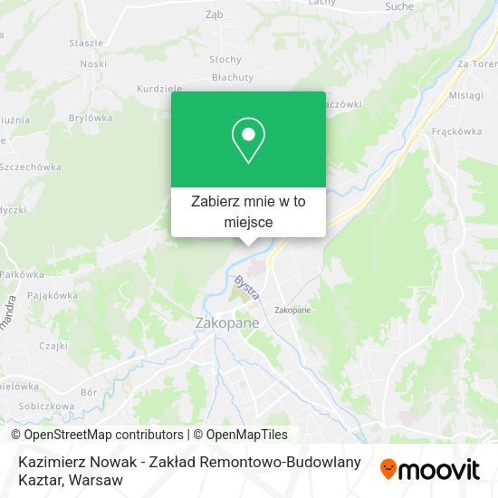 Mapa Kazimierz Nowak - Zakład Remontowo-Budowlany Kaztar