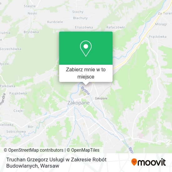 Mapa Truchan Grzegorz Usługi w Zakresie Robót Budowlanych