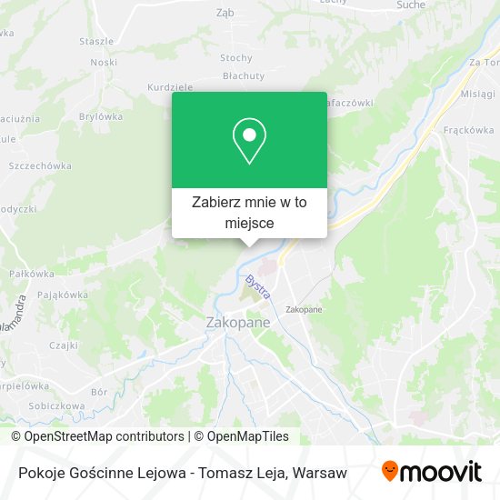 Mapa Pokoje Gościnne Lejowa - Tomasz Leja