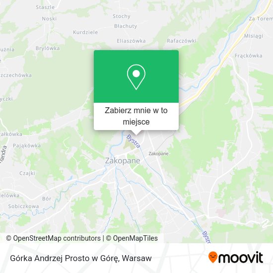 Mapa Górka Andrzej Prosto w Górę