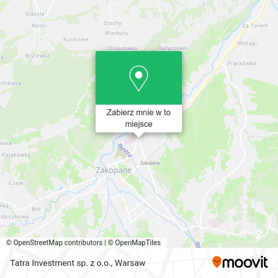 Mapa Tatra Investment sp. z o.o.