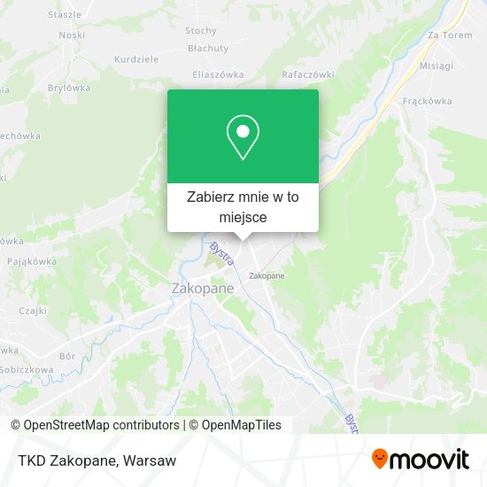 Mapa TKD Zakopane