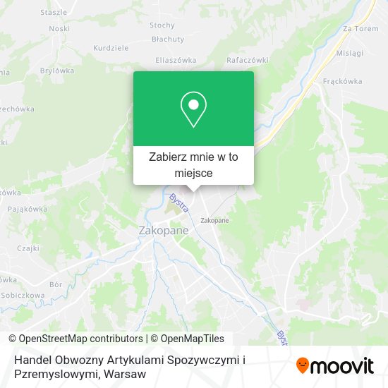 Mapa Handel Obwozny Artykulami Spozywczymi i Pzremyslowymi