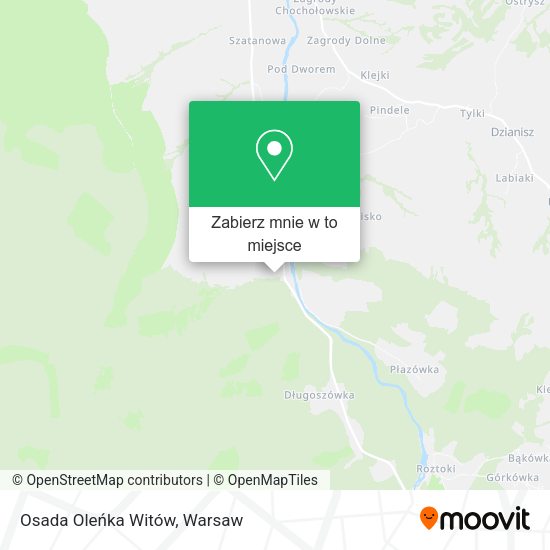 Mapa Osada Oleńka Witów