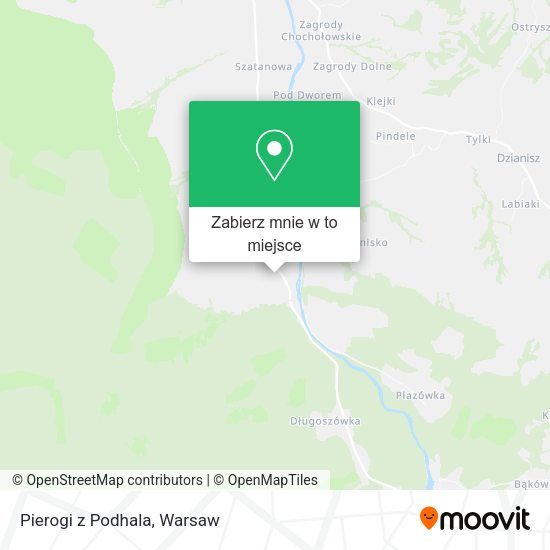 Mapa Pierogi z Podhala