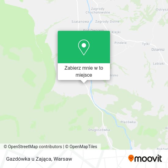 Mapa Gazdówka u Zająca