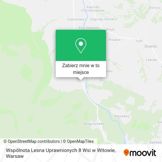 Mapa Wspólnota Lesna Uprawnionych 8 Wsi w Witowie