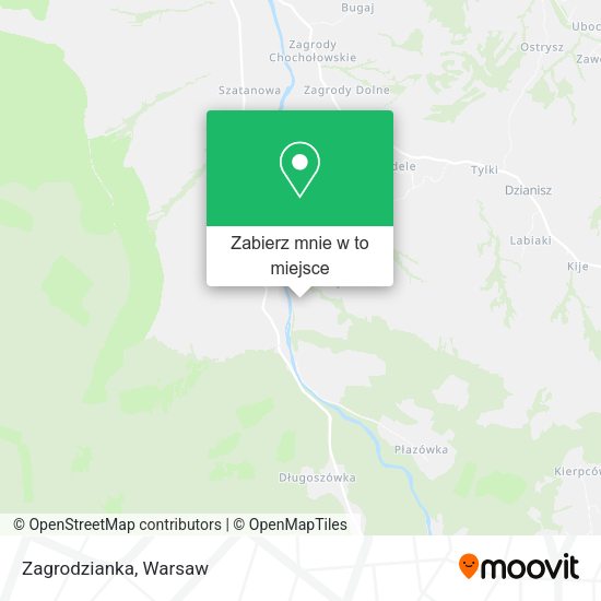 Mapa Zagrodzianka