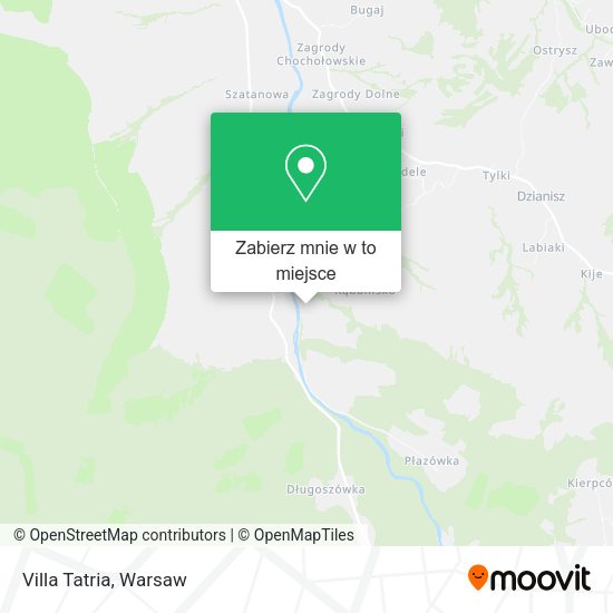 Mapa Villa Tatria