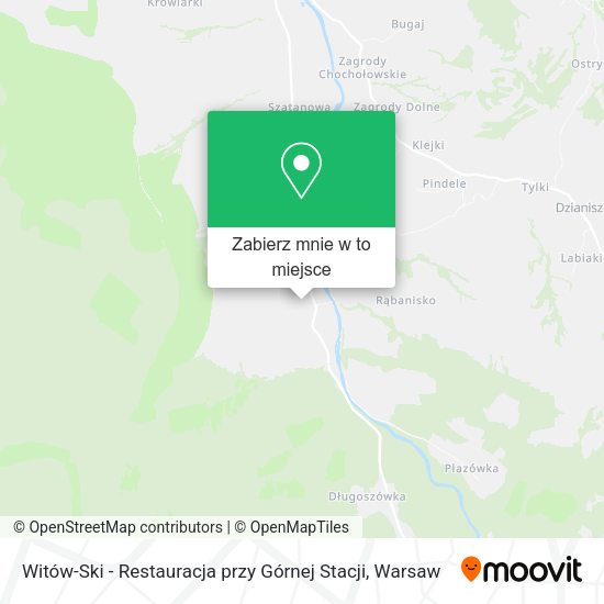 Mapa Witów-Ski - Restauracja przy Górnej Stacji