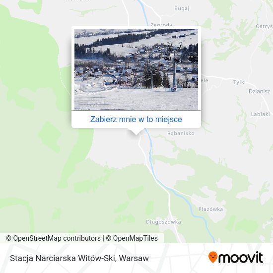 Mapa Stacja Narciarska Witów-Ski