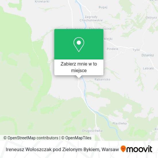 Mapa Ireneusz Wołoszczak pod Zielonym Bykiem