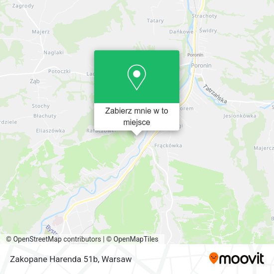 Mapa Zakopane Harenda 51b