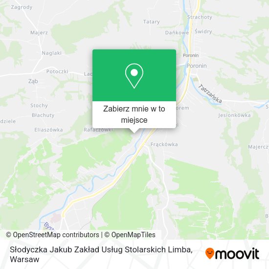 Mapa Słodyczka Jakub Zakład Usług Stolarskich Limba