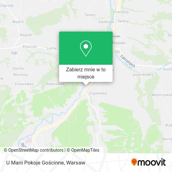 Mapa U Marii Pokoje Gościnne