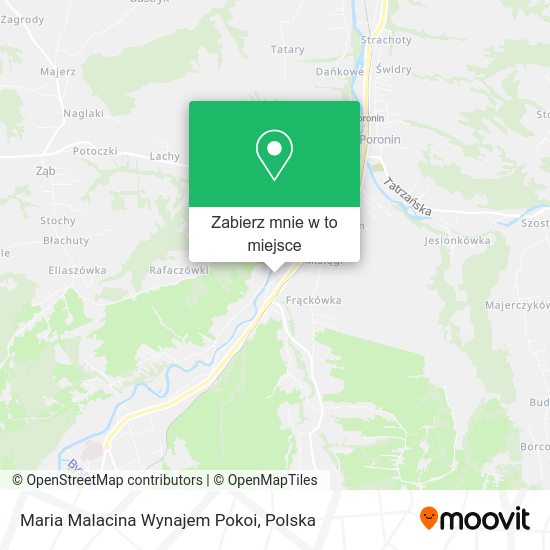 Mapa Maria Malacina Wynajem Pokoi